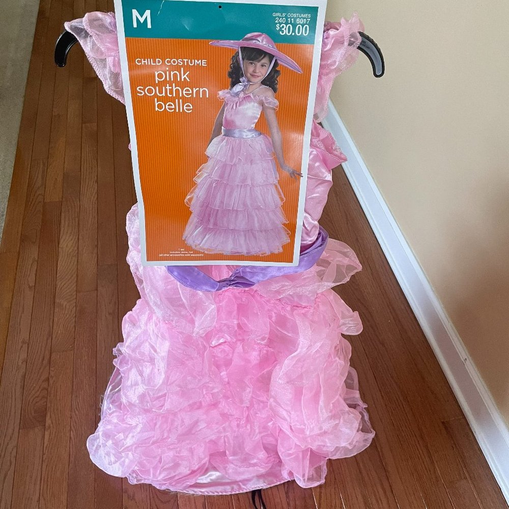 Pink Southern Belle costume for Girls Halloween or Role Play - Girls Medium(NWT)